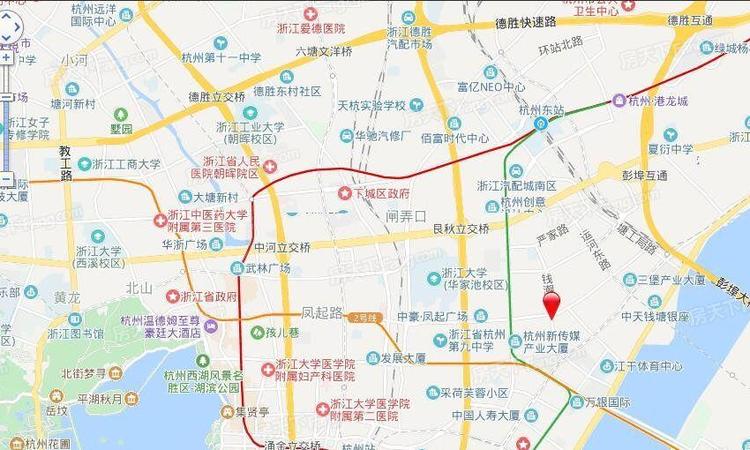 凤起钱潮交通图