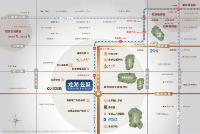龙湖·昱城交通图