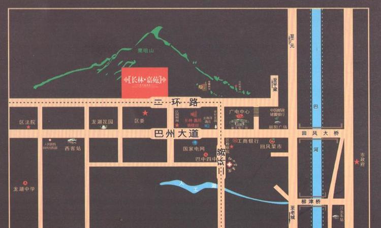 长林·嘉苑交通图