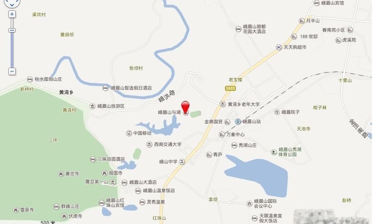 峨眉·山与湖交通图