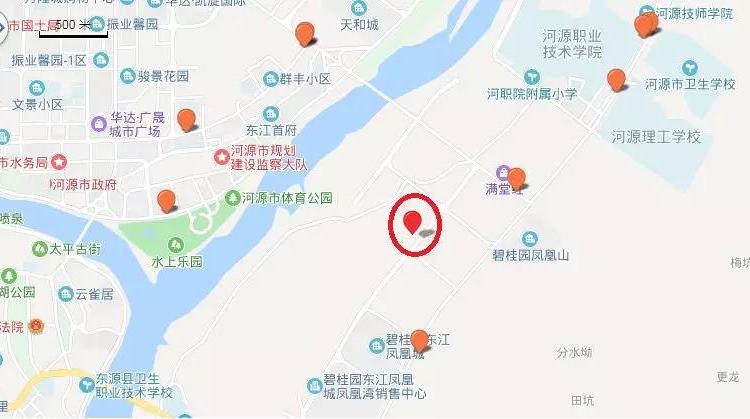 河源山湖海悦府交通图