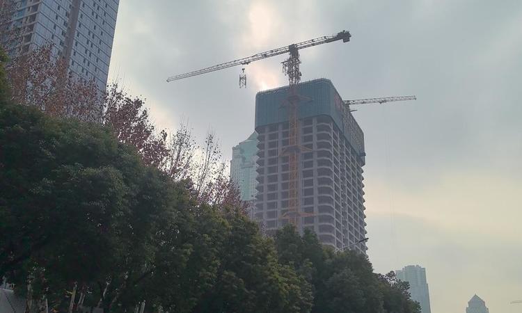 武汉·三镇中心施工进度图