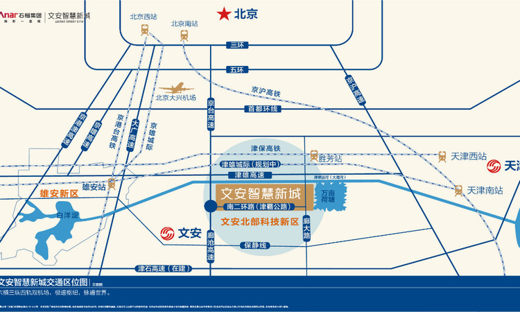 文安智慧新城交通图