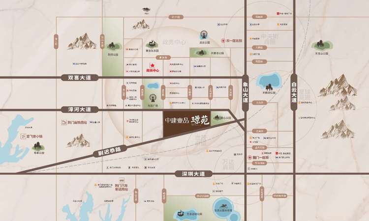 中建壹品璟苑交通图