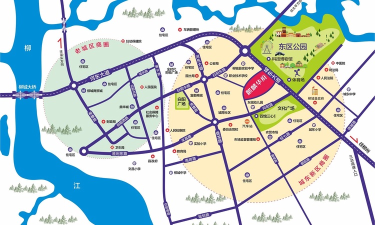 荣良·麒麟华府交通图