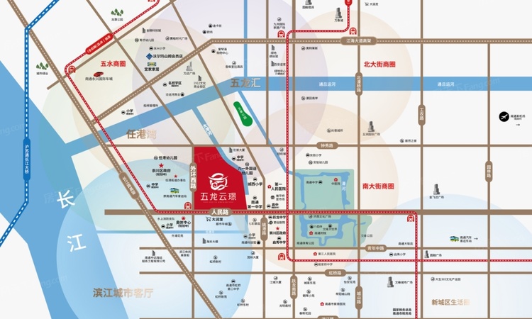 五龙云璟交通图