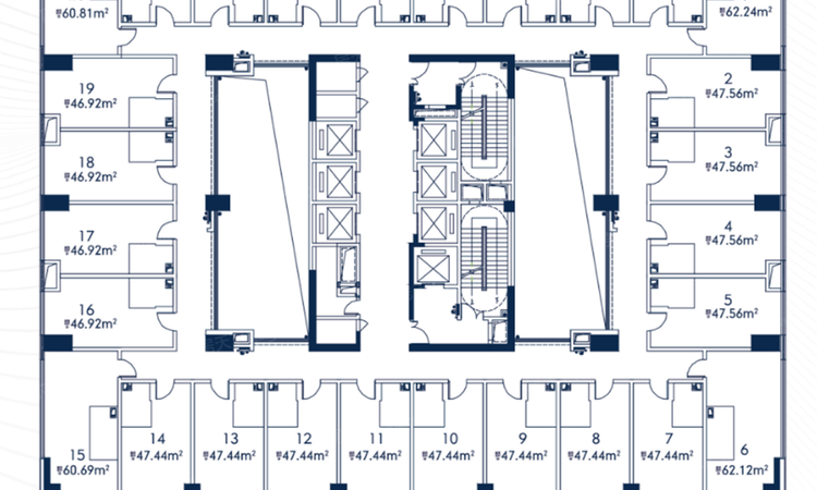 远洋蓝铂公馆楼层平面图