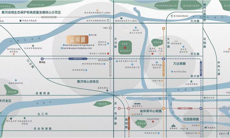 融创运河源交通图