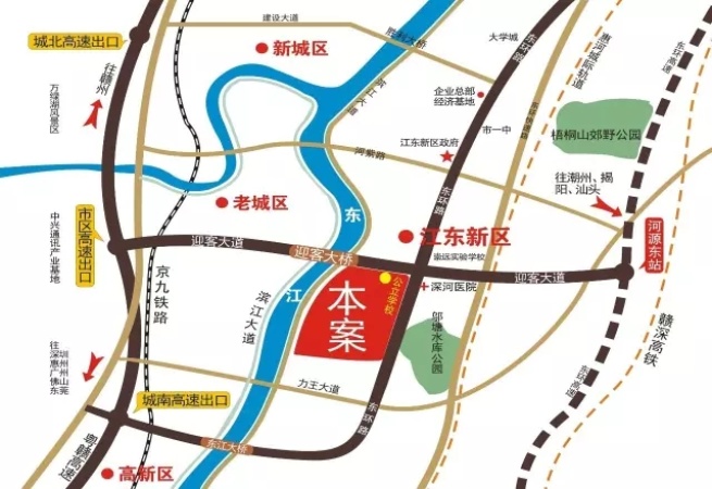 十里东岸·云翠谷交通图