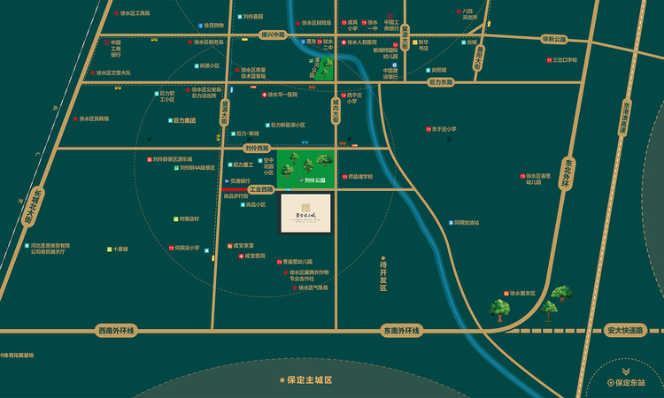 星空明月城交通图