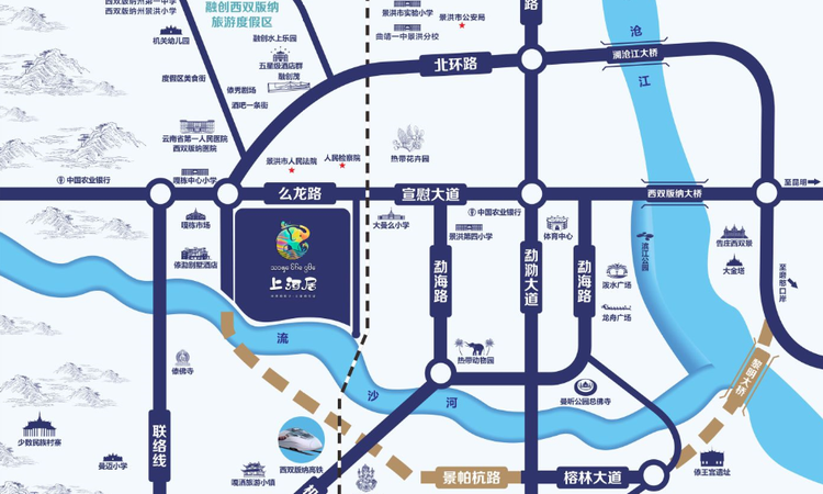 上河居交通图