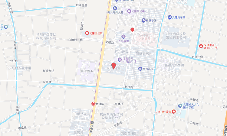 滨江春天阳光名城交通图