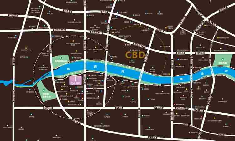 花雨湖畔交通图