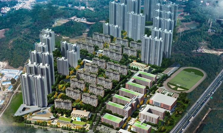 长房岭秀时代效果图