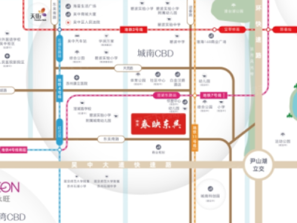  中交春映东吴交通图