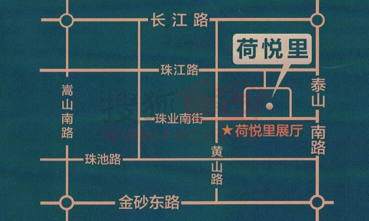 联泰荷悦里交通图
