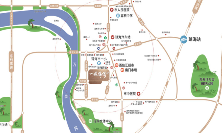 诚通一城锦绣交通图