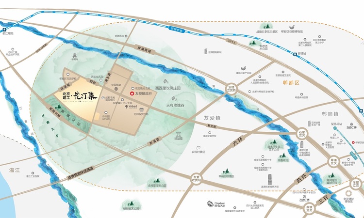 北京建工花汀集交通图