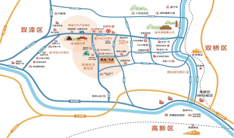 颐城华府交通图