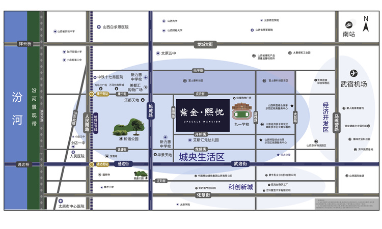紫金熙悦交通图