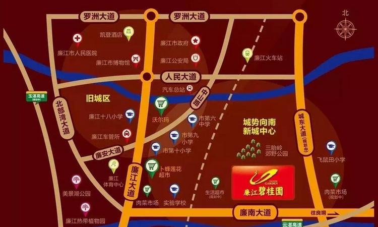 廉江碧桂园交通图