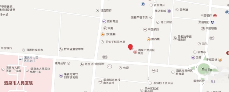 酒泉春光丽庭交通图