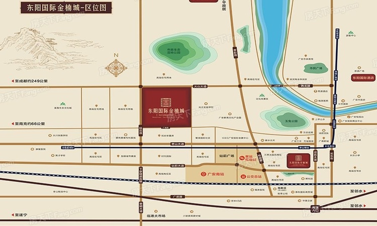 东阳国际金楠城交通图