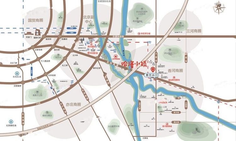 五矿万科·哈洛小镇交通图
