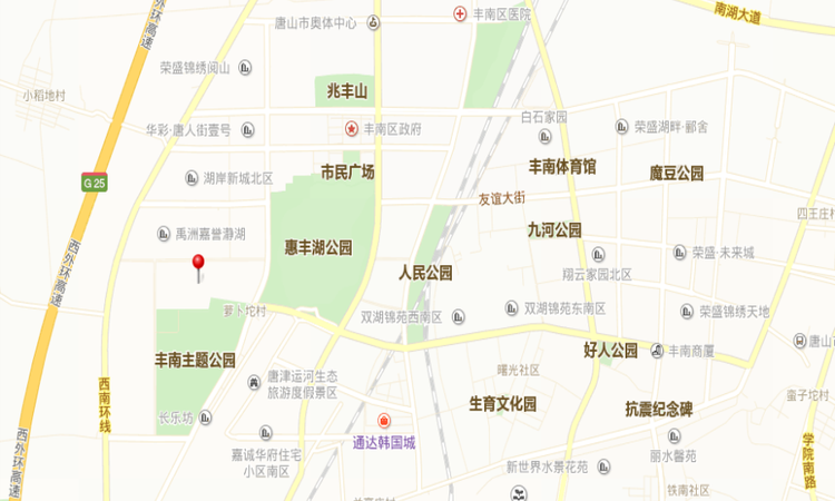 唐山鸿坤理想城交通图