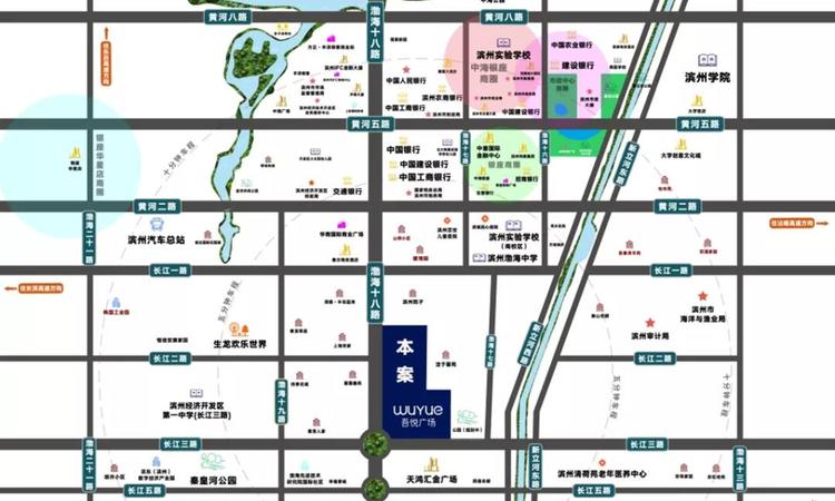 吾悦华府交通图