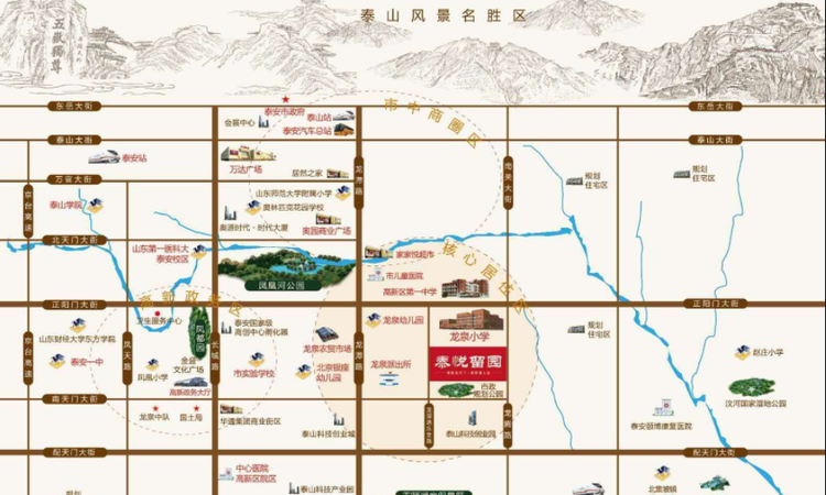泰悦留园交通图