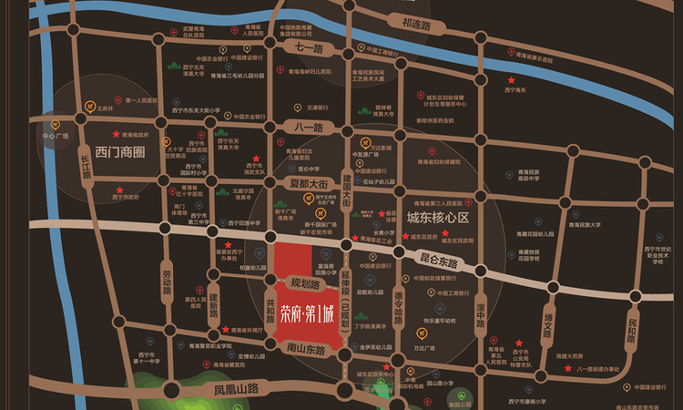 荣府第一城交通图