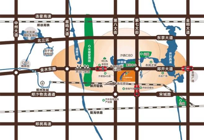 绿地中部创客天地交通图