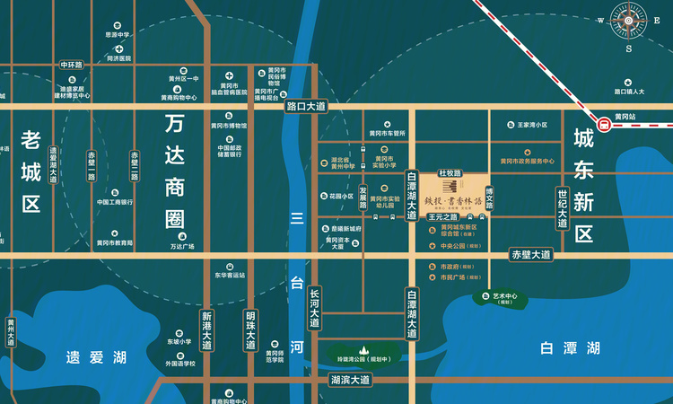  铁投·书香林语交通图