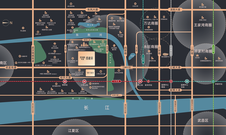武汉城建·电建|璟樾府交通图