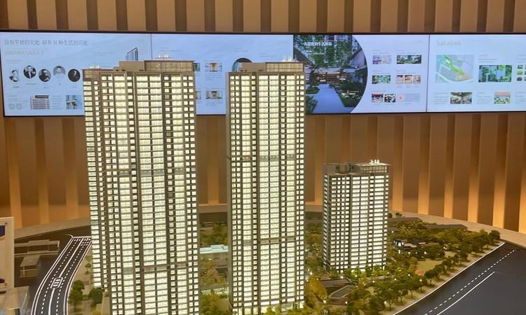 武汉长江天地实景图