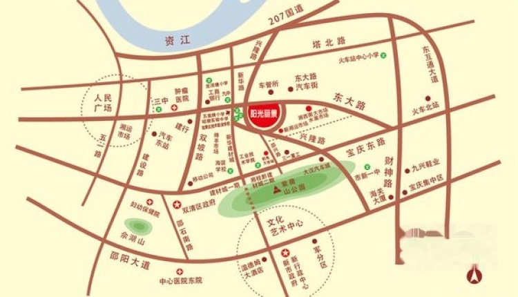 阳光丽景实景图