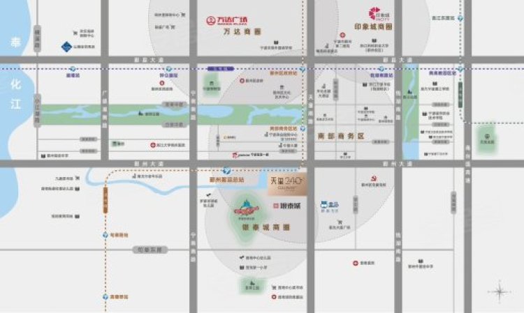 天玺240花园公馆交通图