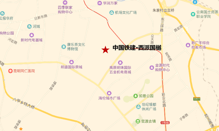 中国铁建·西派国樾交通图
