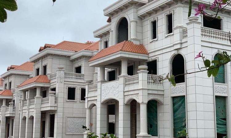 公园里别墅实景图