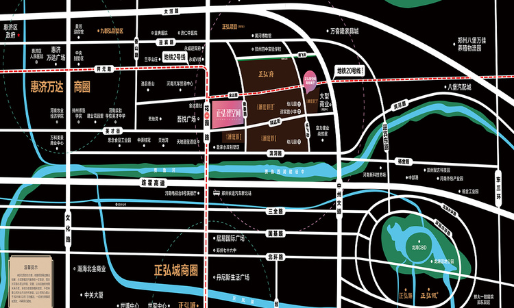 正弘智空间交通图