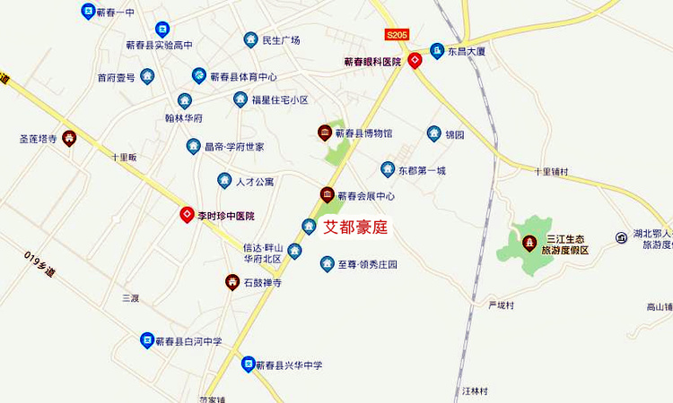 艾都豪庭交通图