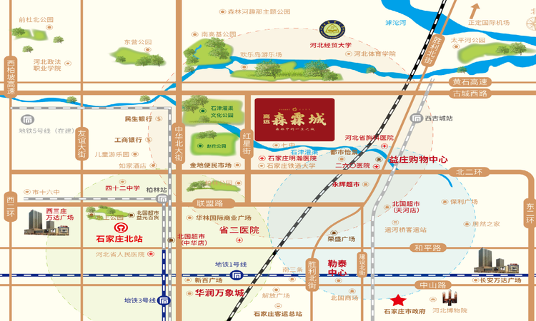 高远森霖城交通图