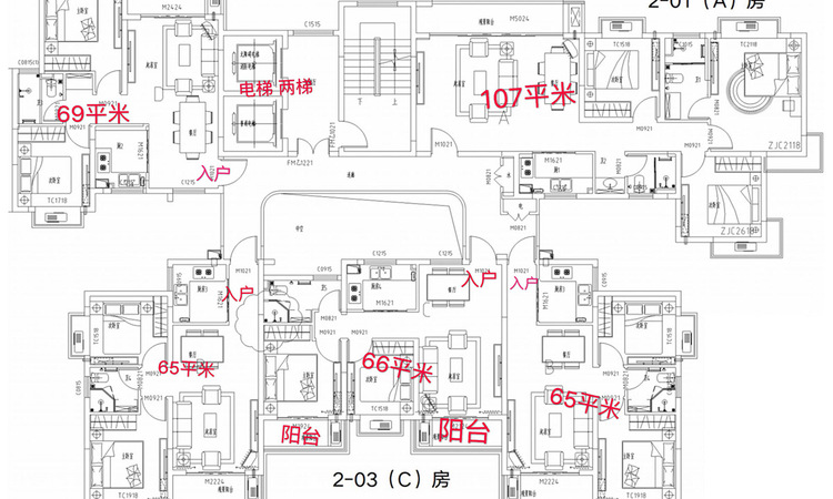 江岸小镇楼层平面图