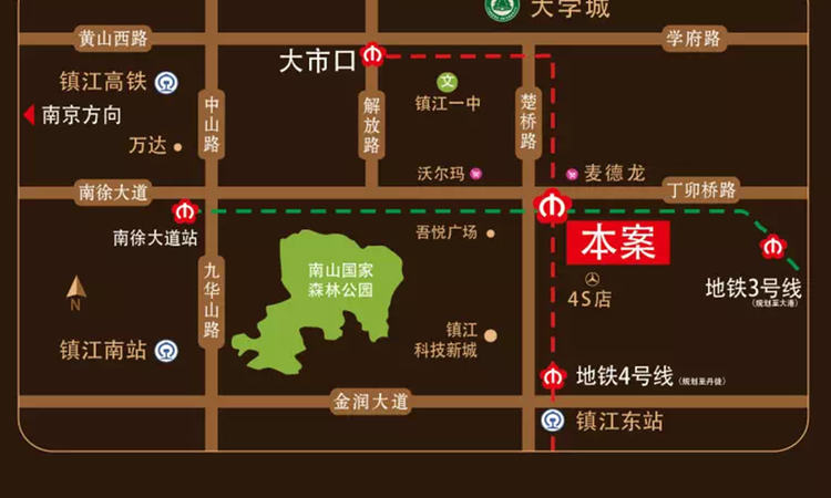 边城悦都荟交通图