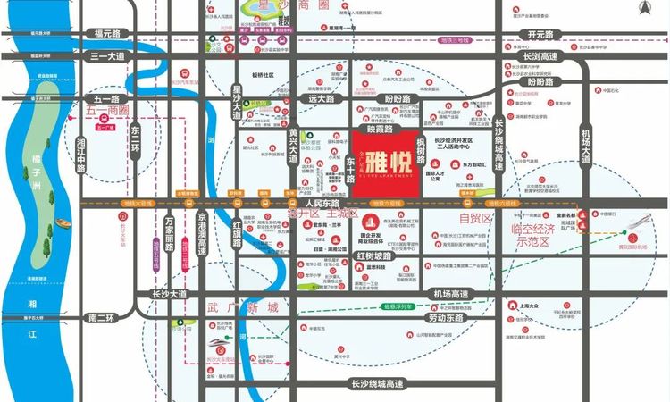 金广星苑交通图