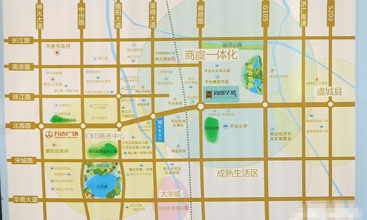 尚锦华城交通图