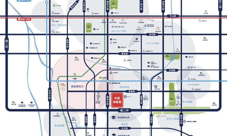 中房卓越荟交通图