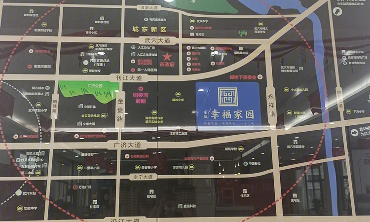 东城幸福家园交通图