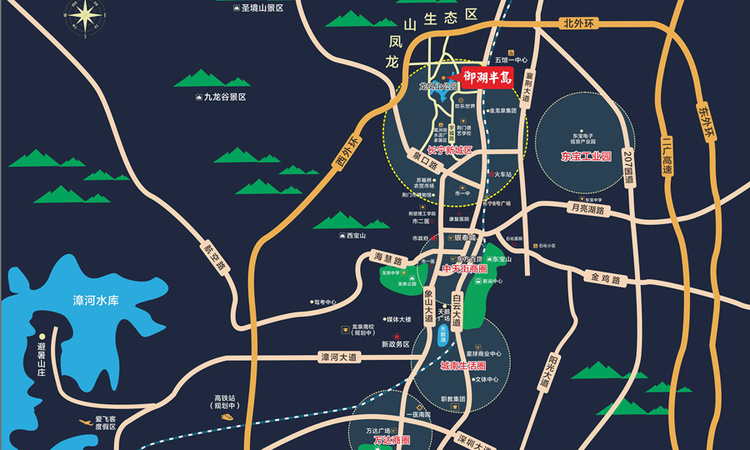 御湖半岛交通图